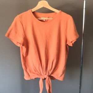 Madewell tie front top